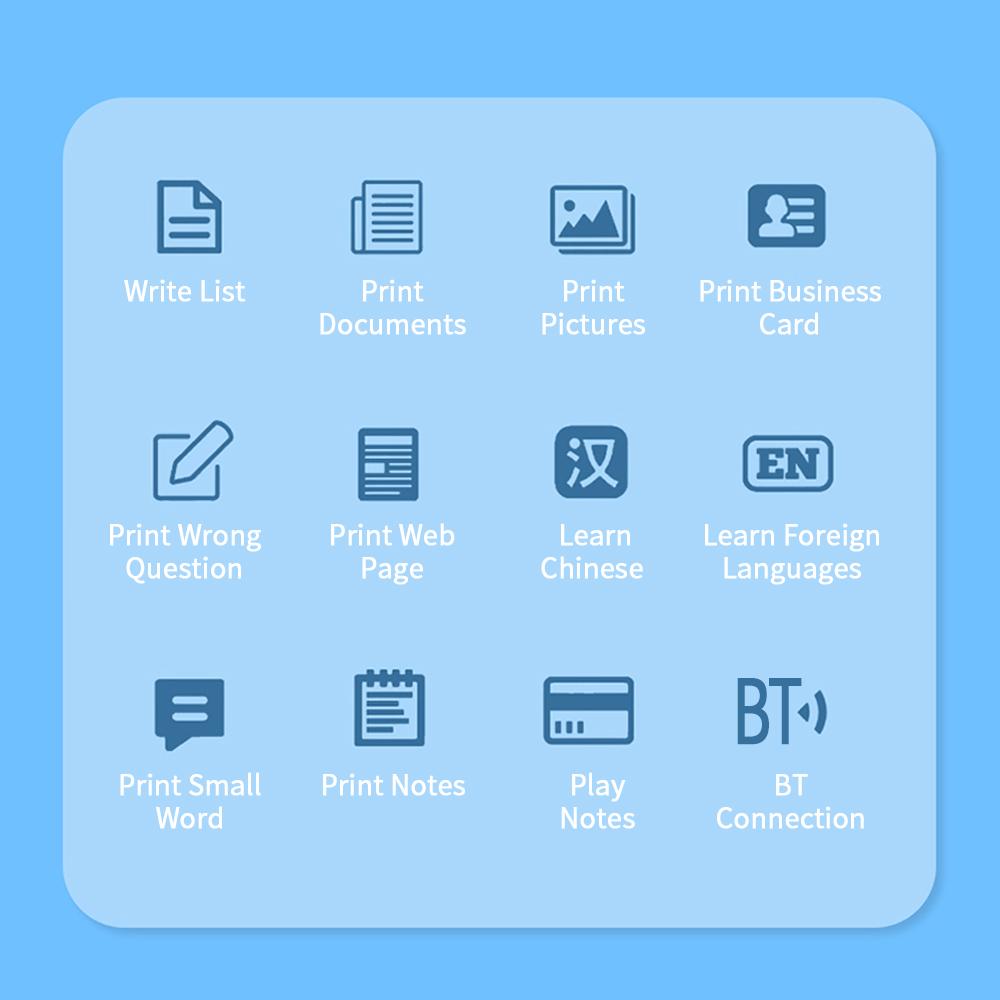 Portable Bluetooth Thermal Printer - Instant Label & Receipt Printing On-The-Go!
