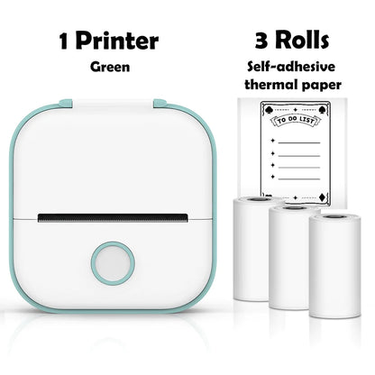 Mini Inkless Pocket Printer - Portable, Smudge-Free Printing Anytime, Anywhere!