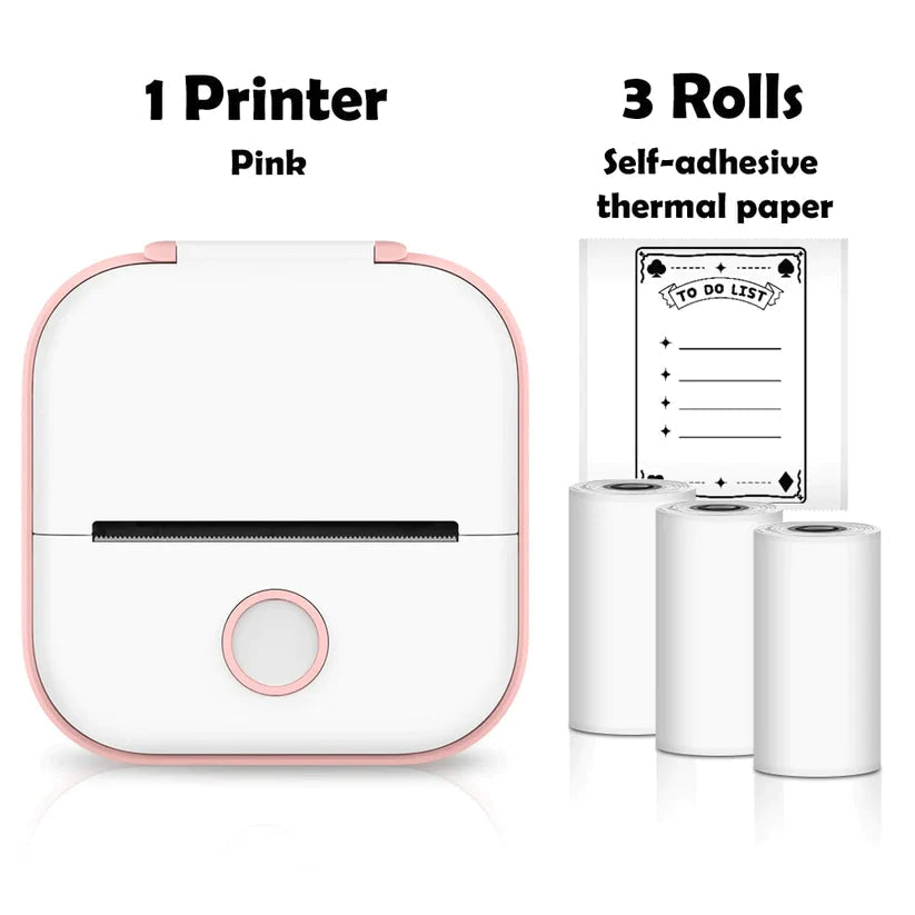 Mini Inkless Pocket Printer - Portable, Smudge-Free Printing Anytime, Anywhere!